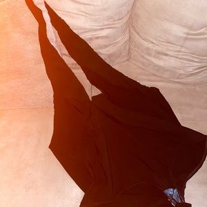 Black low Cut body Suit